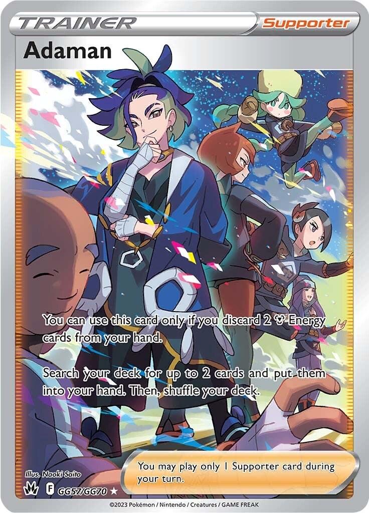 Crown Zenith Adaman Pokémon card